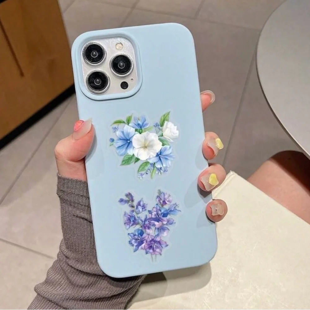 62 Colorful Flower Stickers Spring Garden Florals - Picture 5 of 6